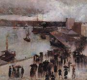 Charles conder Departure of the SS Orient from Circular Quay Sweden oil painting reproduction